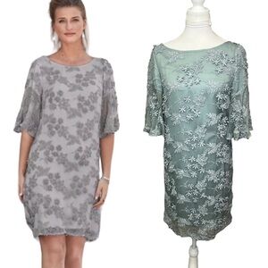 Sundance Chiffon Embroidered Dress Green
